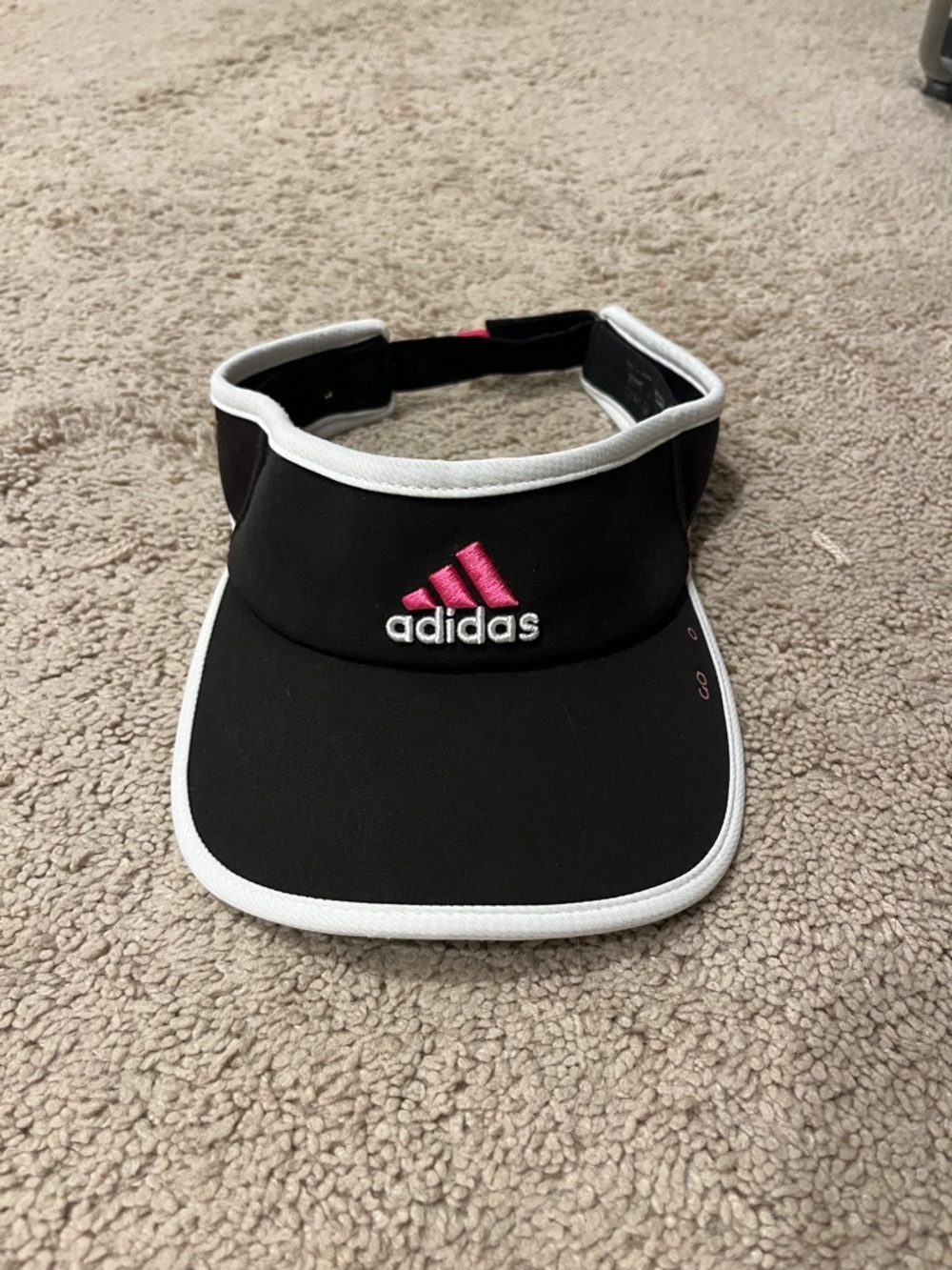 adidas women’s black & Pink Visor - Sport Sun Protection
